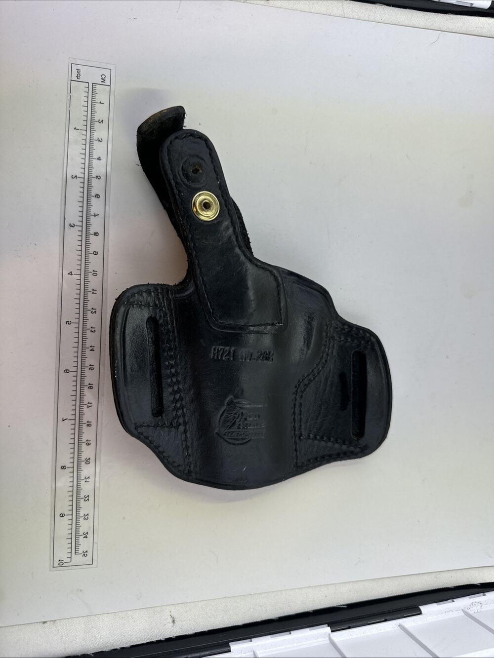 Don Hume Leather Holster-Black H721 OI No 38R Missing Clasp